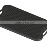 cast iron cookware double sided burner reversible griddle grill /cast iron BBQ griddle plate