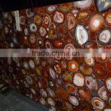 Red Agate Semiprecious Stone Slab thumbnail-1