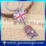 Best Selling Alloy Keychain Products Cute London England Flag & Phone Box Charms Metal Keychain K0126