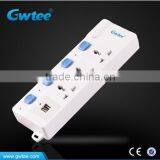 250V 10A PC Shell Electrical Outlet Extension Usb Socket With Protection Quality Choice thumbnail-2