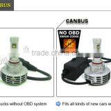 2016 New 6g 7g CANBUS LED Headlight H10 9145 9005 HB3 6000LM Fanless All in One LED Headlight thumbnail-2