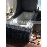 67"square Comfortable Bathroom White Enameled Bath Dual Ended Bath