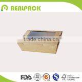 Brown Kraft Food Packaging Box for Salad Sushi thumbnail-5