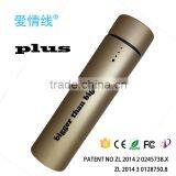 Shenzhen Manufacturer 3 in 1 Built in Cable Line Power Bank 10000mAh Power Mobile Phone Charger thumbnail-2