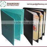 4 Folder PU Leather Menu Cover Leather Menu Holder thumbnail-2