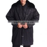 Black Multifunctional Peach Skin Polyester Winter Warm Jacket