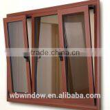 Wood Color Double-sash PVC/UPVC Tilt and Turn Windows, PVC/UPVC Inward Opening Glass Windows and Doors thumbnail-3