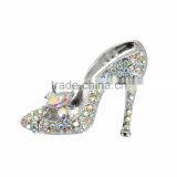 Korean Fashion Diamond Alloy Jewelry Wholesale High Heels Shoe Brooch thumbnail-6