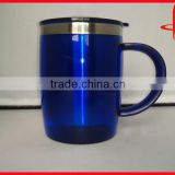 double wall stainless steel with pp cover car mugs