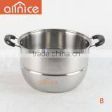 Allnice-New Design #430 Stainless Steel 2-layer 15-qt Durable Multipots & Steamers With Steel Lid and Bakelite Handles&knob thumbnail-3