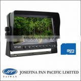 7 lcd TFT LCD car DVR Monitor, 7" stand monitor with DVR, recording for truck, heavy-duty, bus, camping, fleet, forklift