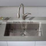 CUPC Certificate American Hot Sale 16Gauge Stainless Steel Undermount Sink Single Bowl With Brush Finish 3018A thumbnail-1