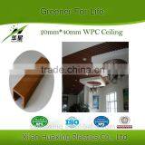 Pop Building Material Ceiling Material Wood Plastics Composite Wooden WPC Ceilings