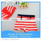 Stripe sailor swimming trunks children swimsuit boy swimming trunks swimming cap baby infant swimming trunks 2 color
