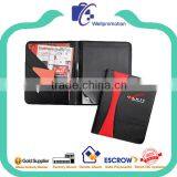 Business Folders, Leather Business Card Folder Padfolio Notebook thumbnail-2