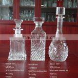 750ml Square Whisky Clear Glass Decanter With Polished Glass Lid thumbnail-6