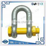 T8 Electric Galvanized Carbon Steel Dee Shackle thumbnail-2