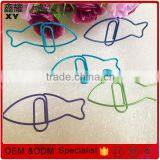 Special Ocean animal fish shaped assorted colors paper clip