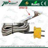 Teflon High Temperature Stand Omega k Type Thermocouple Green Connector With Plug for Industrial Use thumbnail-1