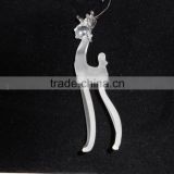 gift use wholesale clear crystal reindeer,Christmas gift