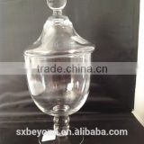 clear glass container for cookies or candy glass storage jar