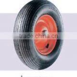 Qingdao Wholesale 10 Inch Pneumatic Wheel Barrow Solid Rubber Wheel thumbnail-1