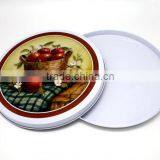 Round Color Tin Tray, Tin Bar Tray, Tin Fruit Tray thumbnail-1