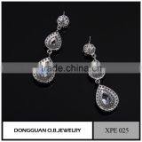 Square Diamond Earring /hot Selling Earring /925 Silver Earring thumbnail-5