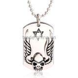 Fashion Stock Stainless Steel Skull Cross Pendant FP50043 thumbnail-2