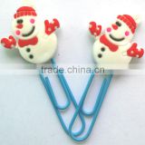 Snow man holiday design custom different kinds paper clips