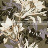 Vinyl Wallpaper Waterproof Wallpaper for Bathrooms With Big Flower Pattern thumbnail-4