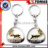 Hot Sale Brand OEM Round Shaped Custom Metal Keychain thumbnail-1