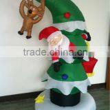 Inflatable Christmas Tree With Santa Decoration thumbnail-1