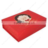 chinese red foldable magnetic closure gift paper box
