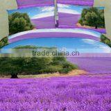 2014 3d Pretty Scenery Design, Reactive Printed 100% Cotton Comforter Wholesale 4pcs Bedding Set