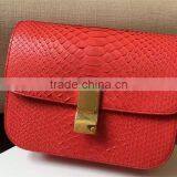 Luxury Exotic leather women handbag ladies genuine python skin bag