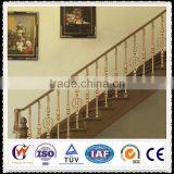 Wrought iron and stainless steel stair railing