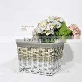 Home decorative wicker storage basket or flower basket