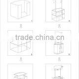 HN-PP Plastic Promotion TablePlastic Promotion Table/Desk With Top Banner,Display Stand thumbnail-5
