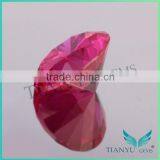 WUZHOU Gems Loose Cubic Zirconia 5# Round Shape Synthetic Corundum Ruby Gemstone thumbnail-3