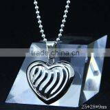 CN-022B Wholesale Fashion Stainless Steel Color Antique Heart Pendant for Couple Jewlery thumbnail-6