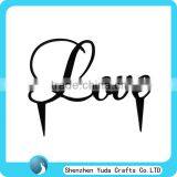 LOVE Laser Cutting Acrylic Wedding Cake Topper, Plexiglass Cake Toppers thumbnail-6