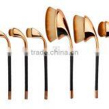 Silver / Gold New Arrival Hot Sale 9pcs Golf Brushes Oval Makeup Brush thumbnail-3