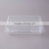 Durable Packaging Deep Clear Hinged Plastic Container, BOPS Clamshell Food Take Away Box for Cake, Hotdog thumbnail-3