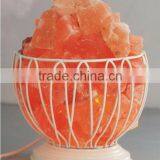 Metal Salt Lamp Basket/Feng Shui Salt Lamps/Iron Basket Salt Lamp/Metal Fire Basket thumbnail-1