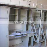 Steel School Dormitory Bed Metal Frame Beds Steel Army Beds With Under Cabinet thumbnail-1