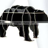 Bear Puzzle Table,Creative Animal Furniture,MDF DIY Assembled Bear Table For Fashion Living Room,Wooden Animal Furniture thumbnail-4