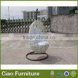 Hot Sale Fashion White Rattan Swing Chair Garden Furniture thumbnail-2