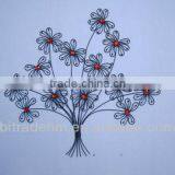 Metal Flower Wall Decor With Color Jewelry thumbnail-1
