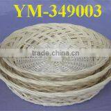 Round Wicker Tray Wicker Food Basket thumbnail-1